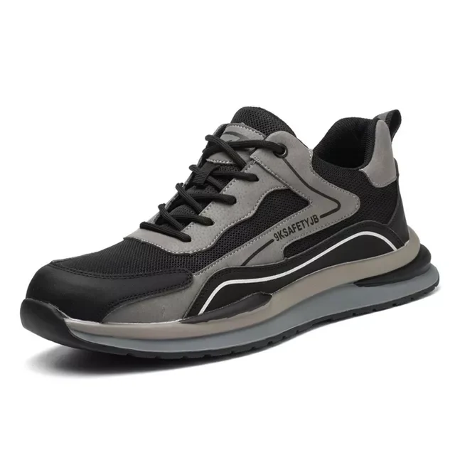 

Мужские защитные ботинки со стальным носком, дышащие рабочие кроссовки, защита от проколов, Рабочая обувь