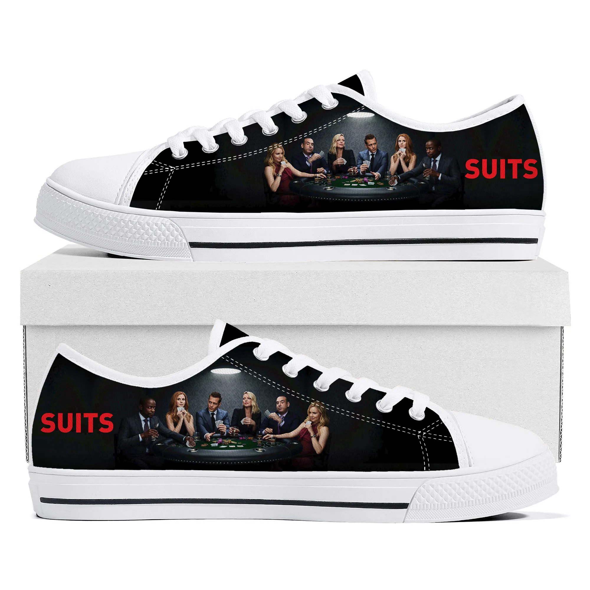Tv Series Low Top Sneakers Mens Womens Teenager High Quality Gabriel Macht Canvas Sneaker Couple Casual Shoes Custom Shoe