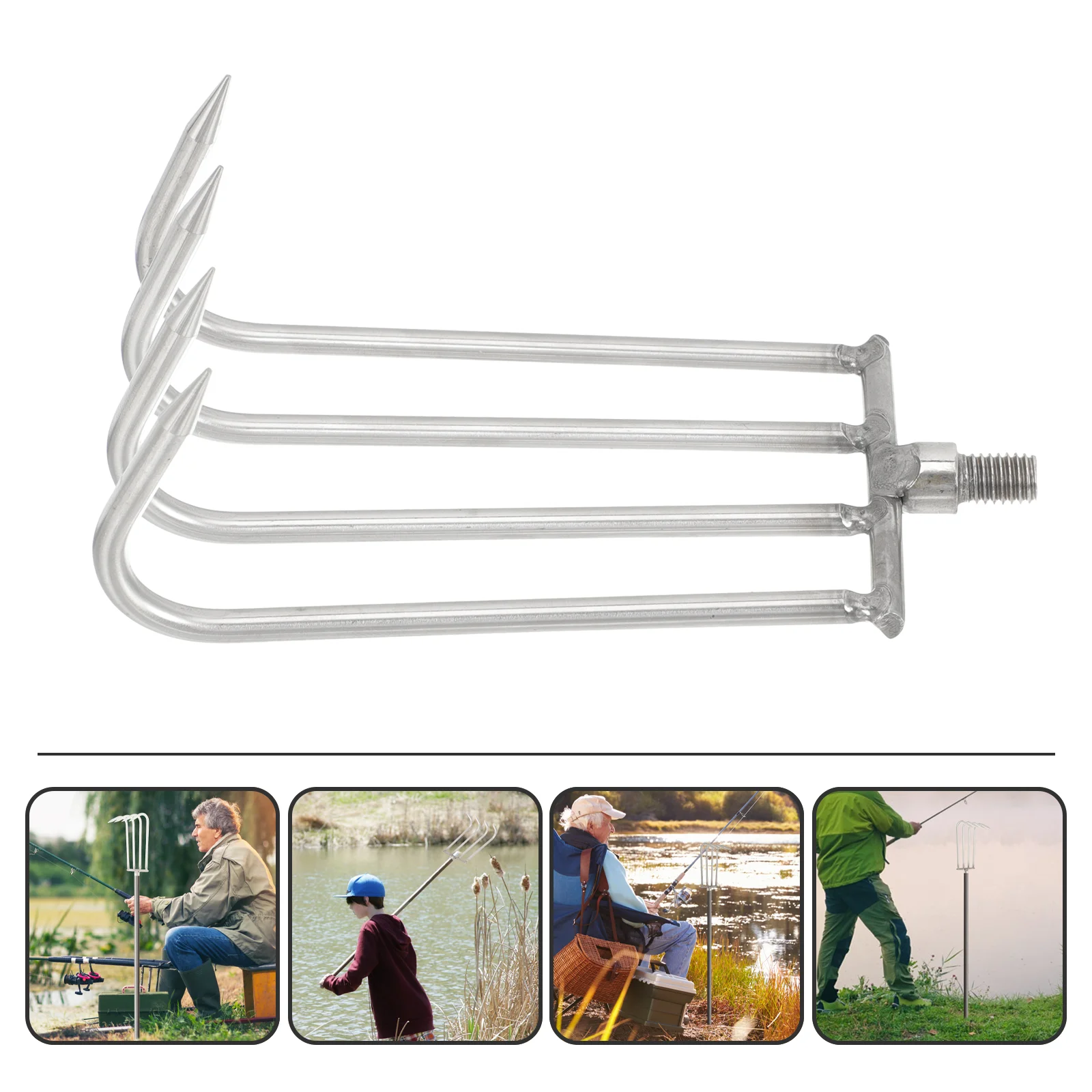 

Rakehead Tool Lake Pond Garden Aquaticsteelleaf Lawnhand Weeding Landscape Stainless Gardening Silt Portable Camp