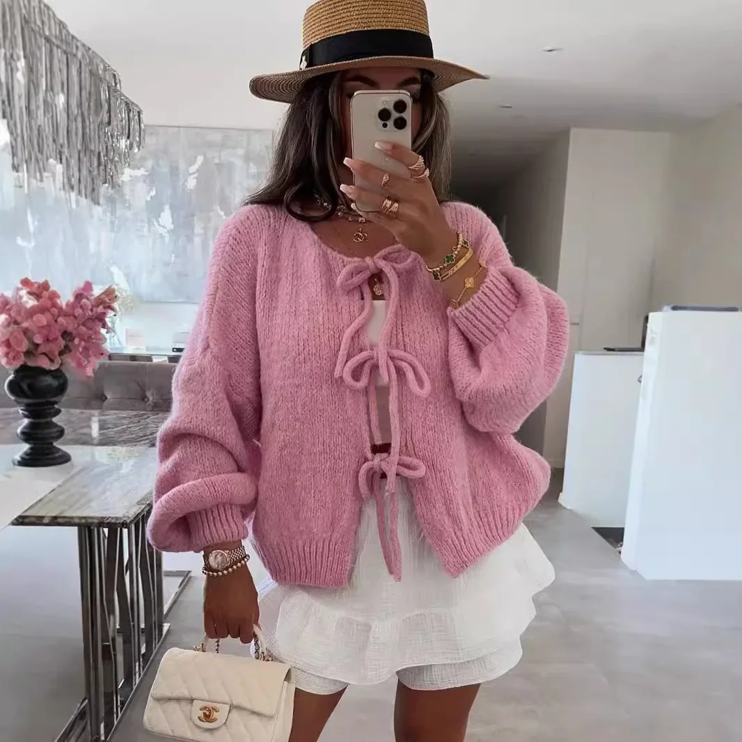 Женский вязаный кардиган