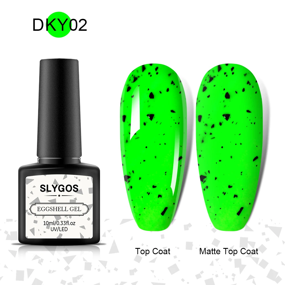 

Luminous Eggshell Gel Nail Polish Quail Egg Shell Effect Varnish Glow In Dark Semi Permanent Soak Off UV/LED Nails Art Manicure