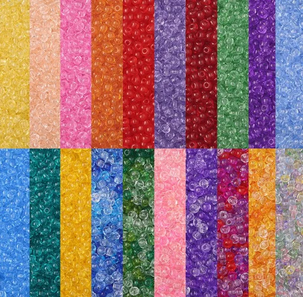 

2/3/4mm Transparent Paint Glass Rice Beads DIY Beaded Necklace Bracelet Material Earrings Jewelry Accessories
