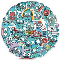 50 cute cartoon water monster half mermaid notebook suitcase skateboard graffiti decorative stickers wholesale