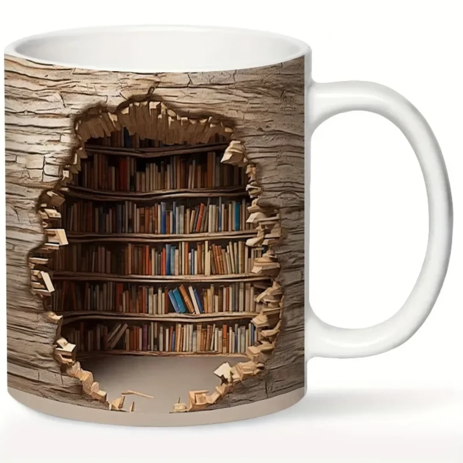 1 шт. 3D книжная полка кофейная кружка керамические кофейные чашки для воды с