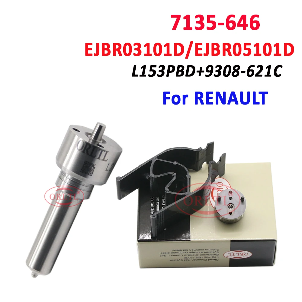 EJBR05101D EJBR03101D Форсунка дизельного инжектора L153PBD Клапан 9308-621C Комплекты 7135-646 для