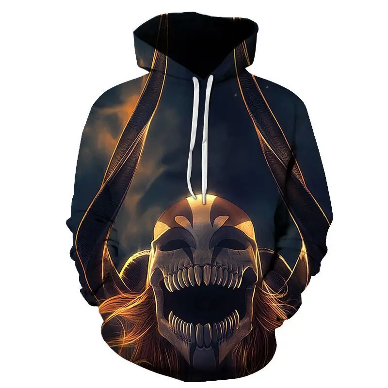 Anime Style Hoodies Bleach 3D Printed Hooded Sweatshirt Men/Women Casual Streetwear Pullover Hip Hop Hoodie Unisex Tops