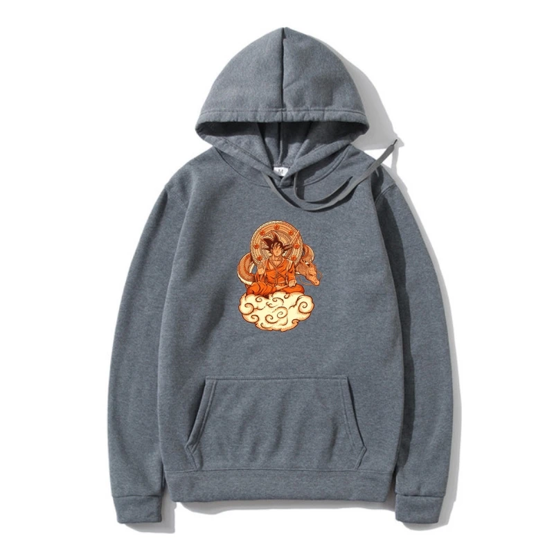 

2022 Lates Man Hoodys Hoodys Buddhism Goku Dragonball Printed Outerwear Outerwear Pure Cotton Warm Warm Party SweaSweaSweatSweat