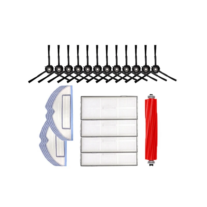 

27Pcs For Roborock Sweeping Robot G10/T7SPLUS/S7 Accessories Side Brush Filter Screen Rag Holder Rolling Brush Dust Box