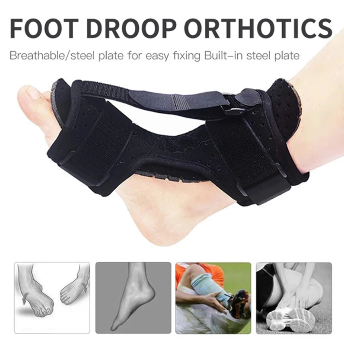 

New Verstelbare Plantaire Fasciitis Night Voet Spalk Drop Orthopedische Brace Elastische Dorsale Night Spalk Ankle Support