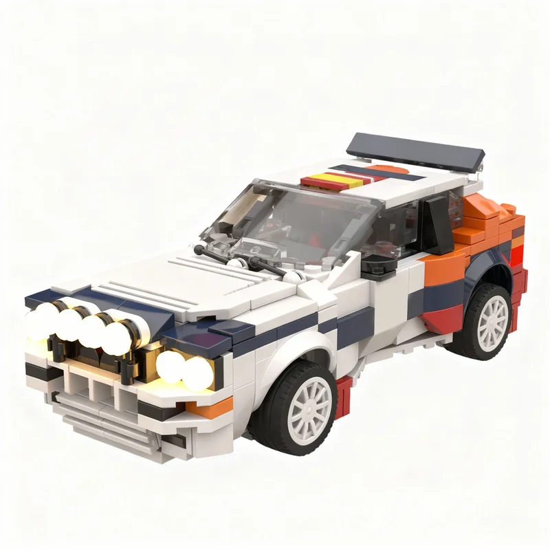 Фото Набор строительных блоков MOC Lanciased Delta SPAIN Rally LiTE Series, 553 детали, модель-конструктор, архитектурный набор, рождественский подарок, креативный DIY для детей №1