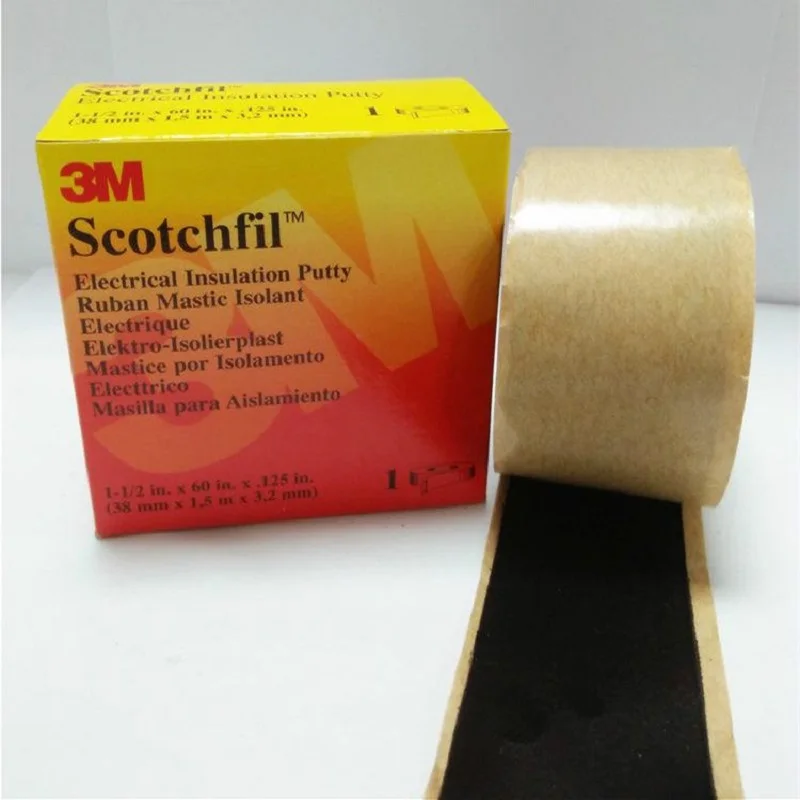 

Электрическая изоляционная лента SCOTCHFIL 3 м, резина, черная, 38,1 мм x 1,52 м