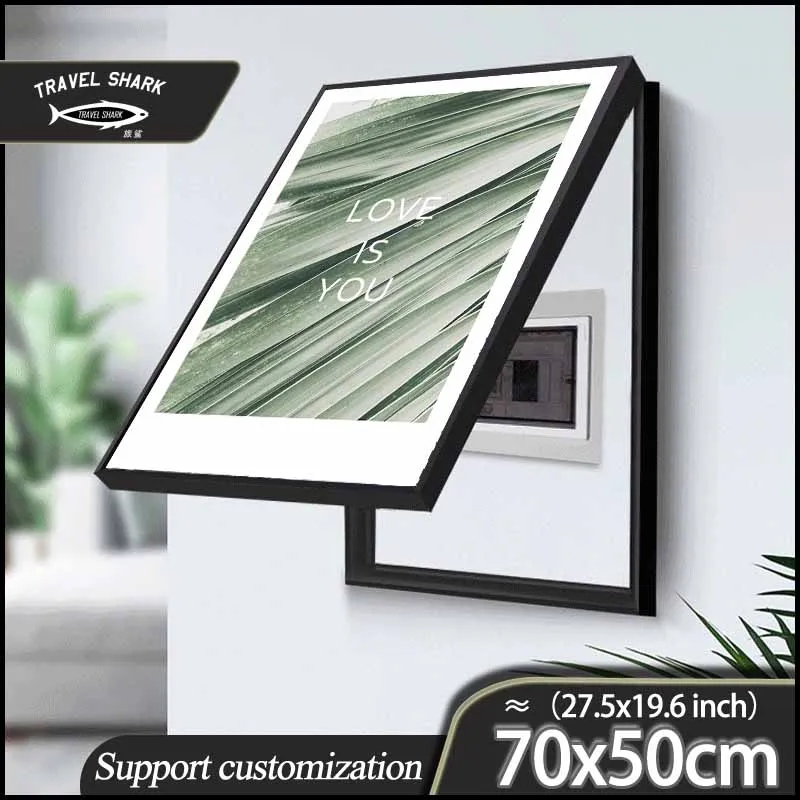 

Travel Shark Decorative Painting Electric Box Abstract Picture Posters Prints Canvas With Frame Wall Art Home Room Decor 70x50CM
