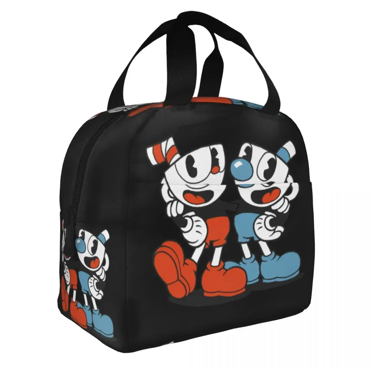 Сумка для ланча мужчин и женщин изолированная сумка-кулер чашек мышей пикника