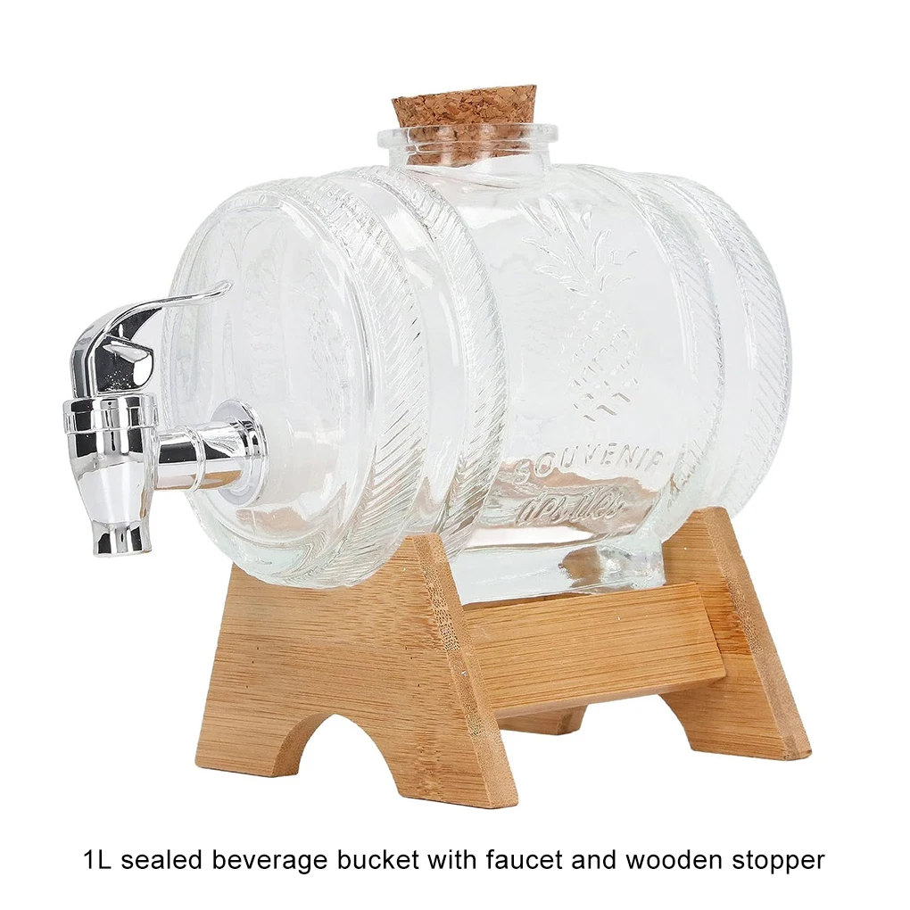 

Lemonade, Декантер для активного отдыха, легко чистится, многоразовый стеклянный диспенсер для напитков, прочный