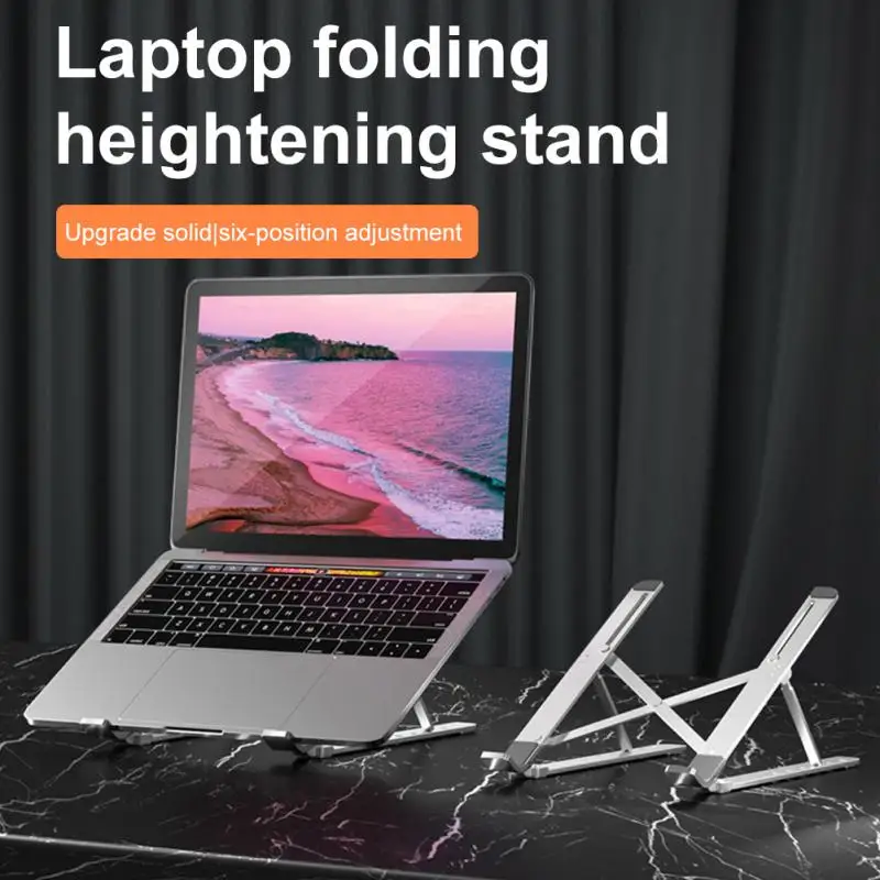 

6-gear Adjustable Tablet Support Universal Laptop Stand Holder Hollow Cooling PC Accessories Aluminum Alloy Portable Foldable