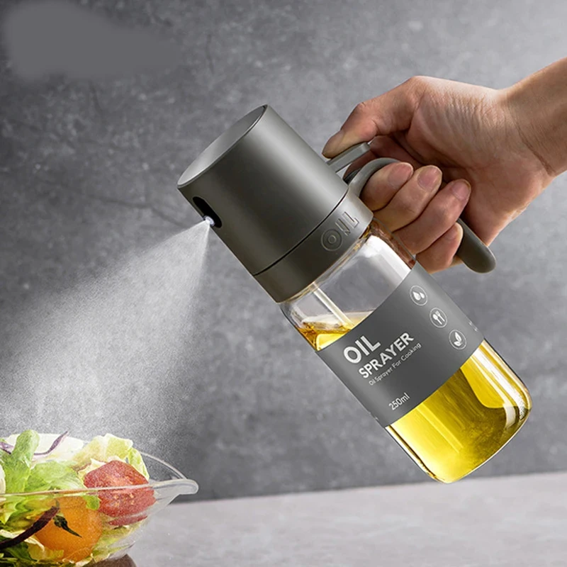 

250ml Oil Spray Bottle BBQ Baking Glass Storage Bottles for Olive Vinegar Oil Dispenser Cooking Seasoning Bottle Kitchen