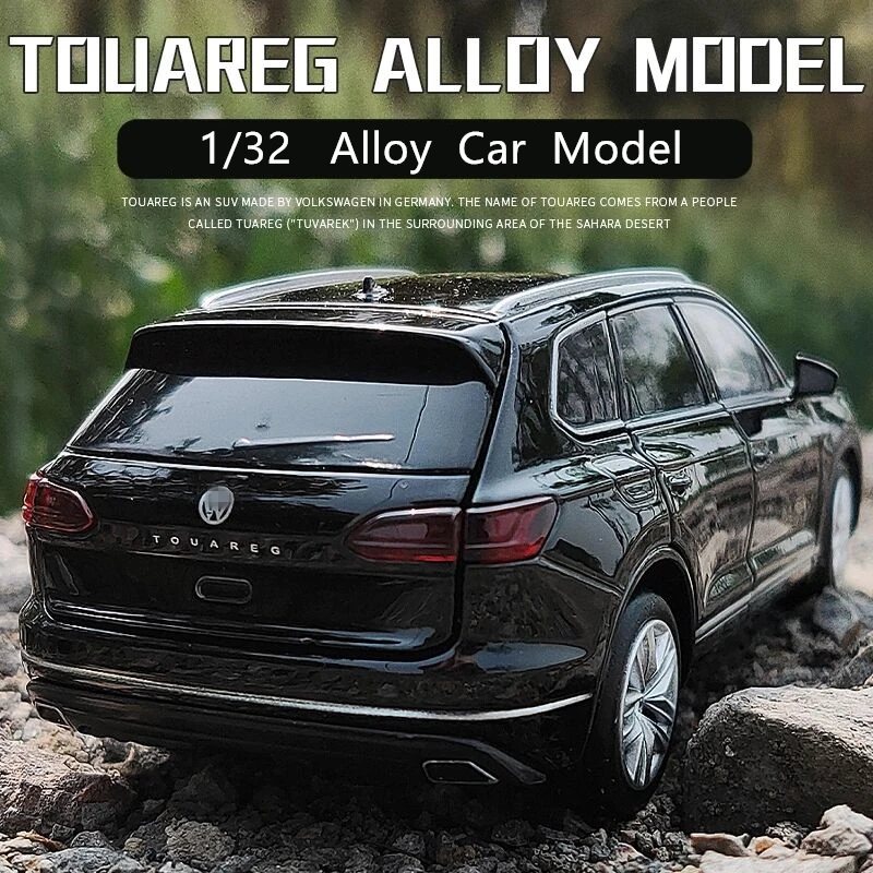 

Модель автомобиля Touareg из сплава в масштабе 1:32, литая и Игрушечная модель автомобиля из металла, модель автомобиля с высокой степенью имитац...