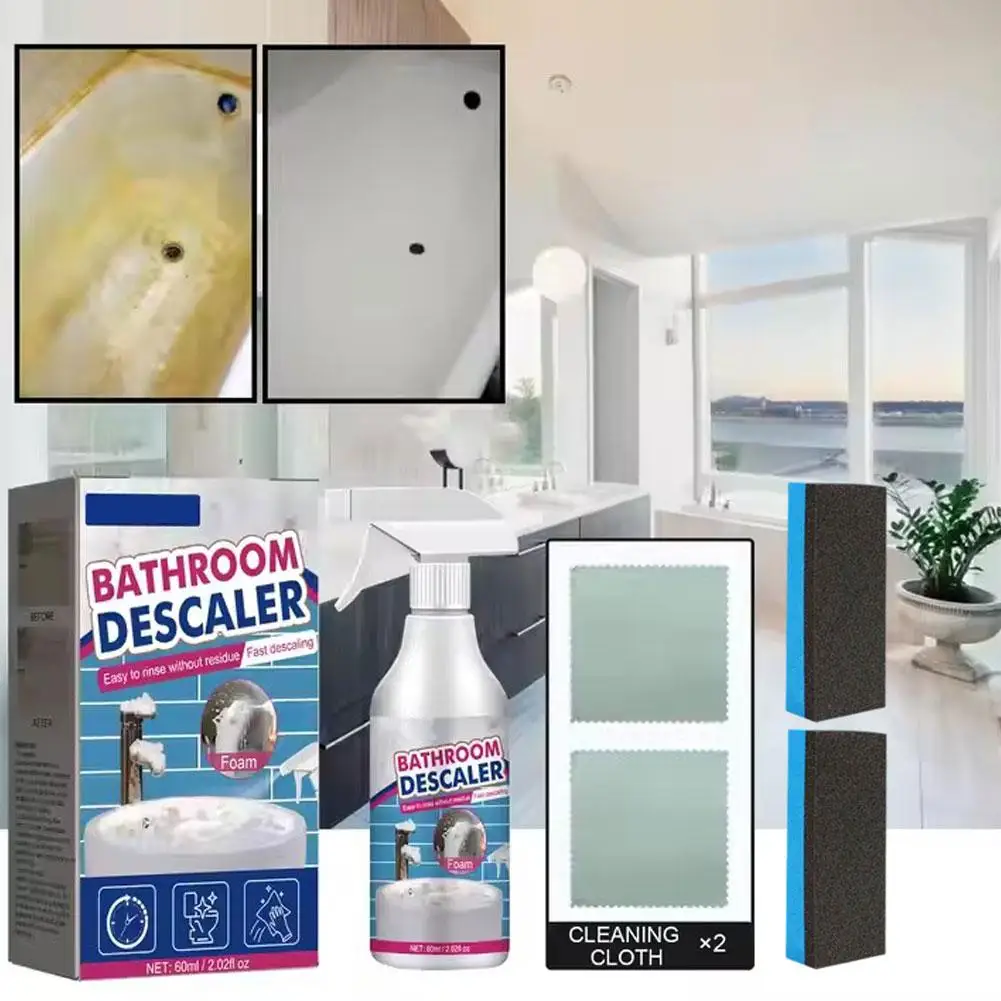 Пенка для чистки ванной комнаты очиститель стойких пятен спрей ванны средство