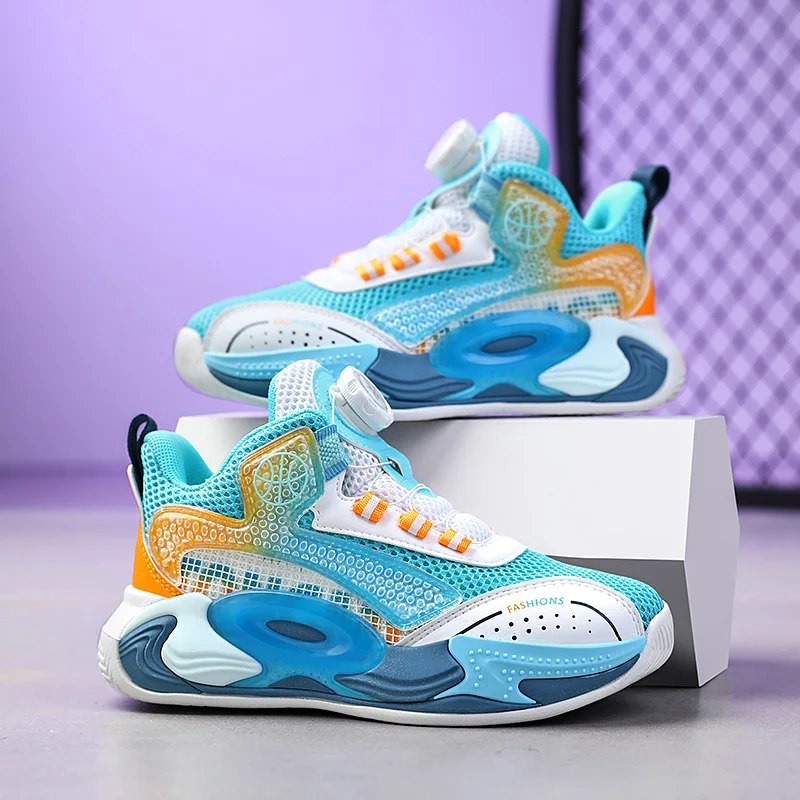 

Autumn Mesh Kids Sneakers Non-slip Children Basketball Shoes Breathable Casual Sport Shoes Child Boy Basket Trainer Shoes Girls