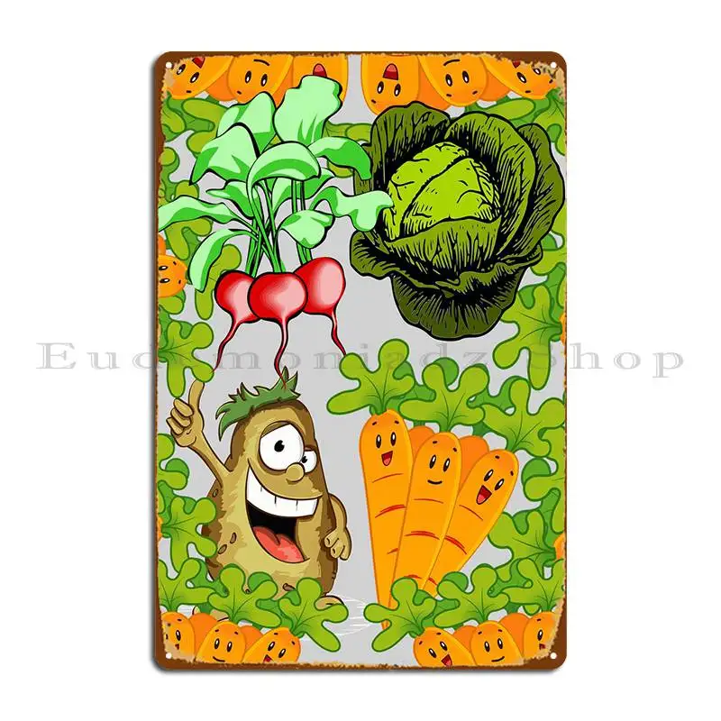 

Металлический плакат с надписью «Eat Your Veggies»