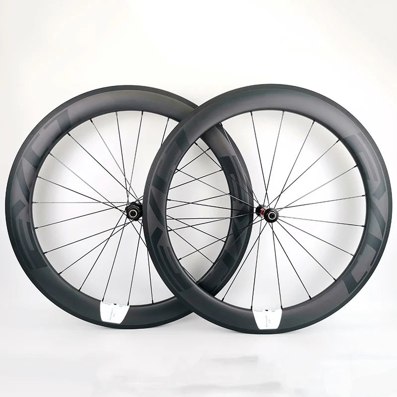 

700C 60mm depth road bike carbon wheels 25mm width Tubular/clincher bicycle carbon wheelset UD matte finish 파스포츠 farsports