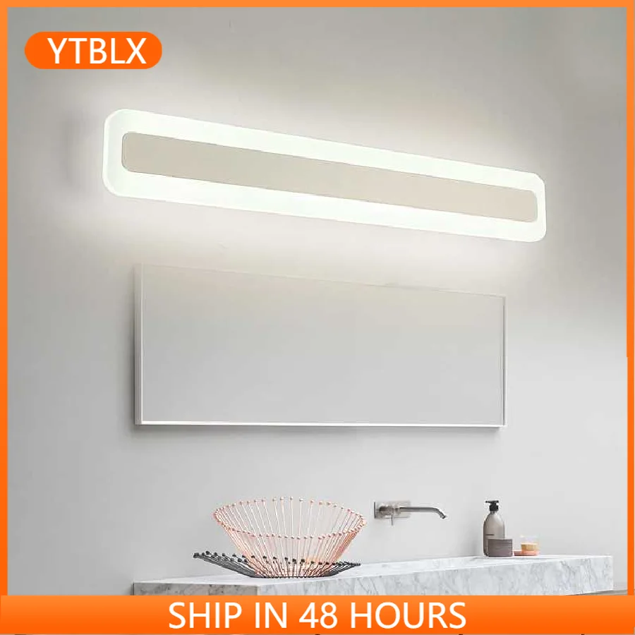 

Акриловая настенная лампа для внутреннего освещения, светодиодный потолочный светильник с креплением на зеркало для лестницы, ванной, гост...