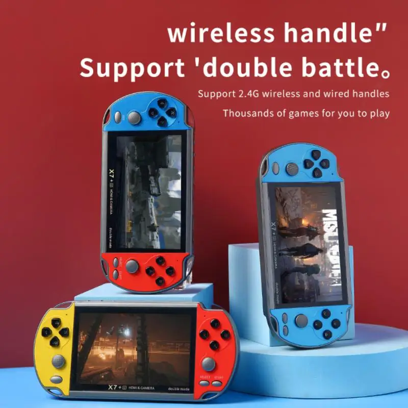 

X7 4.3 Inch Handheld Portable Game Console 8G Pre Installed 10000+free Game Support TV Output Video Game Console Boy Player