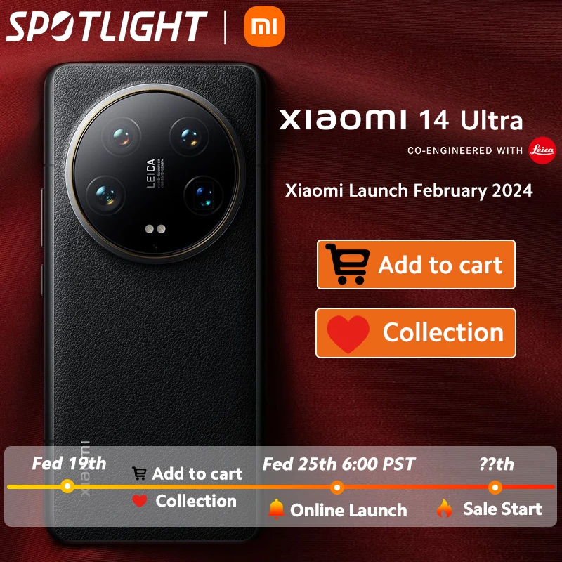 [World Premiere] Xiaomi 14 Ultra Global Version Smartphone Next-generation Leica Summilux optical lens Add to cart Collection - ТОП 100 товаров марта