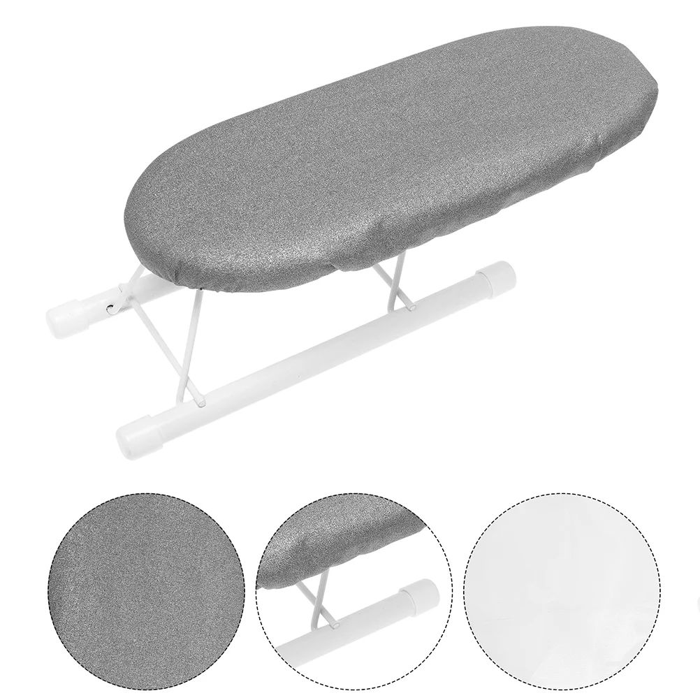 

Ironing Board Mini Clothes Portable Tabletop Stool Iron Handy Dorm Foldable Table Steel Folding Travel Shelf Home Tool Rest