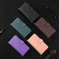 leather wallet for oppo realme 8i case magnetic zipper wallet mobile retro wallet flip sierra card stand for rmx3151