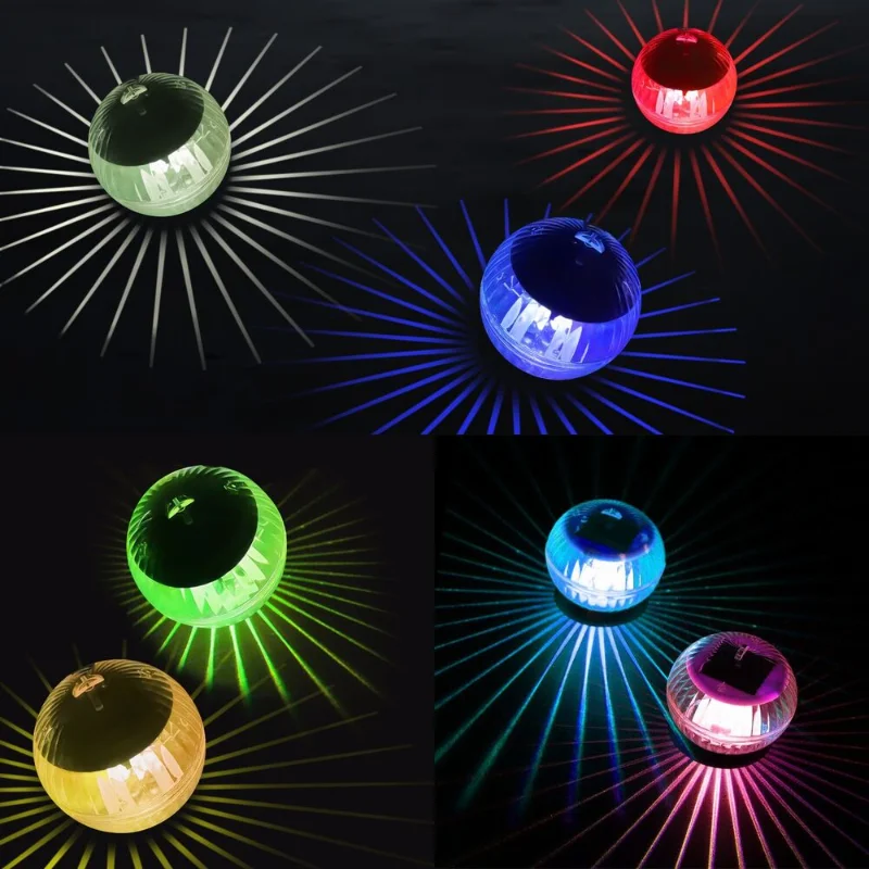 

[Flash Deal] уличная лампа на солнечной батарее, плавающая лампа для сада, пруда, бассейна, вращающаяся лампа с изменением цвета [в наличии в США]