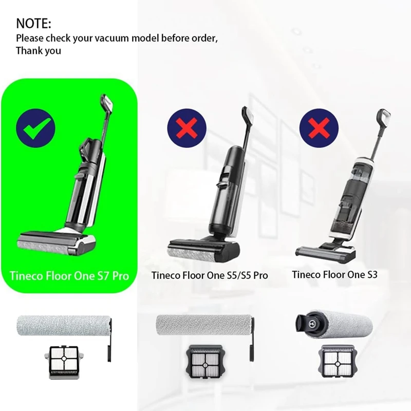 Рулон щетки для Tineco Floor One S7/Floor S6 Pro запасные части фильтра аксессуары