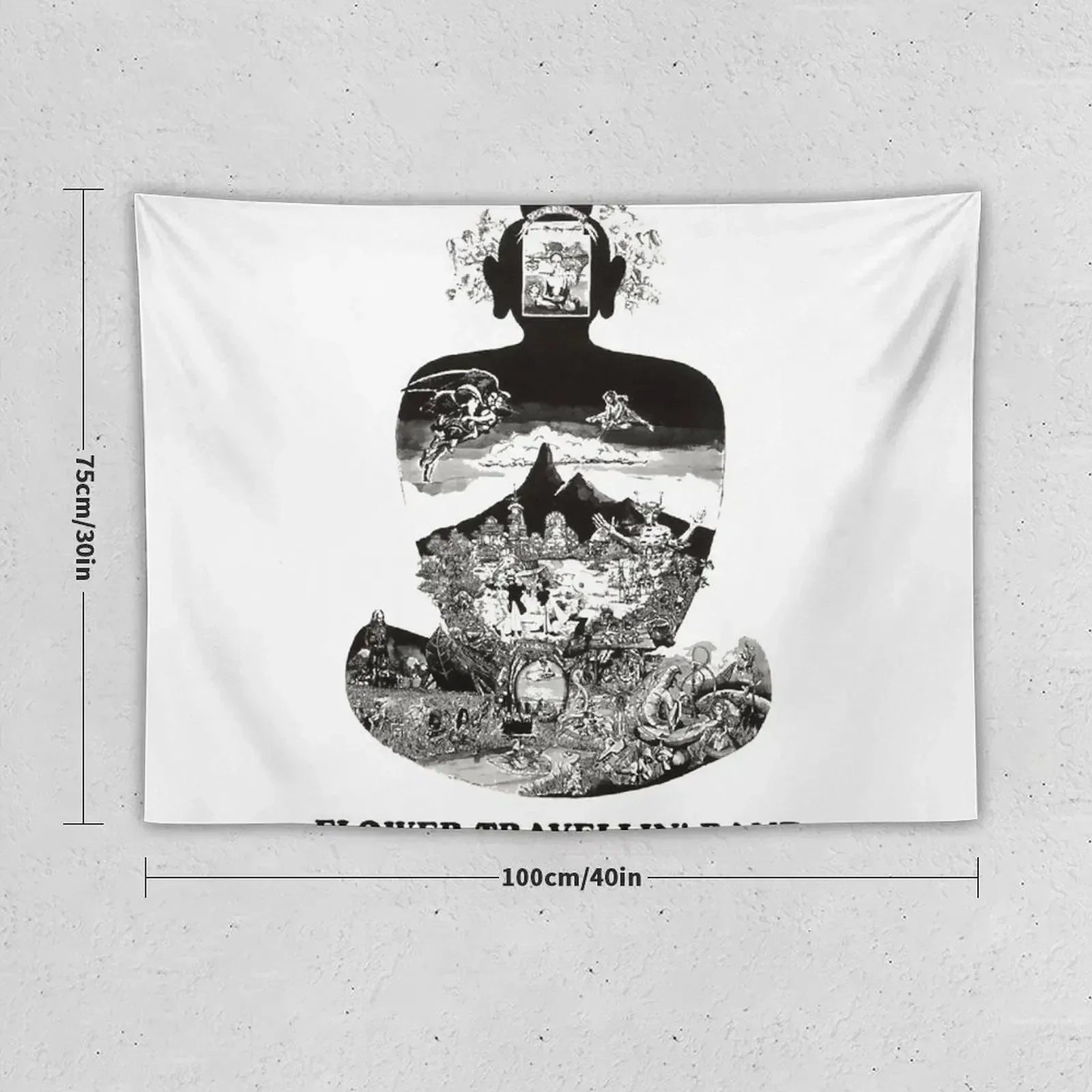 Цветочный травеллин: гобелен Satori декор для комнаты украшение в Корейском стиле