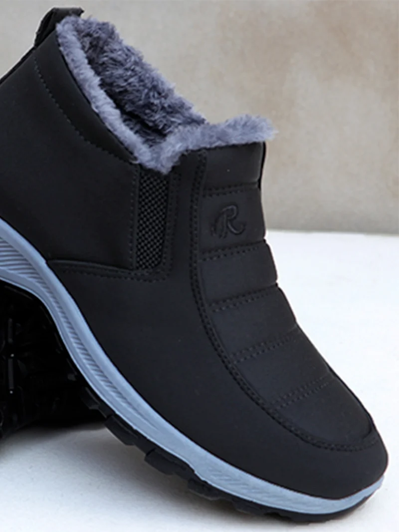 Women's Boots Unisex Winter Shoes Women Waterproof Snow Boots Female Slip On Casual Shoe Plush Footwear Men's Ankle Botas