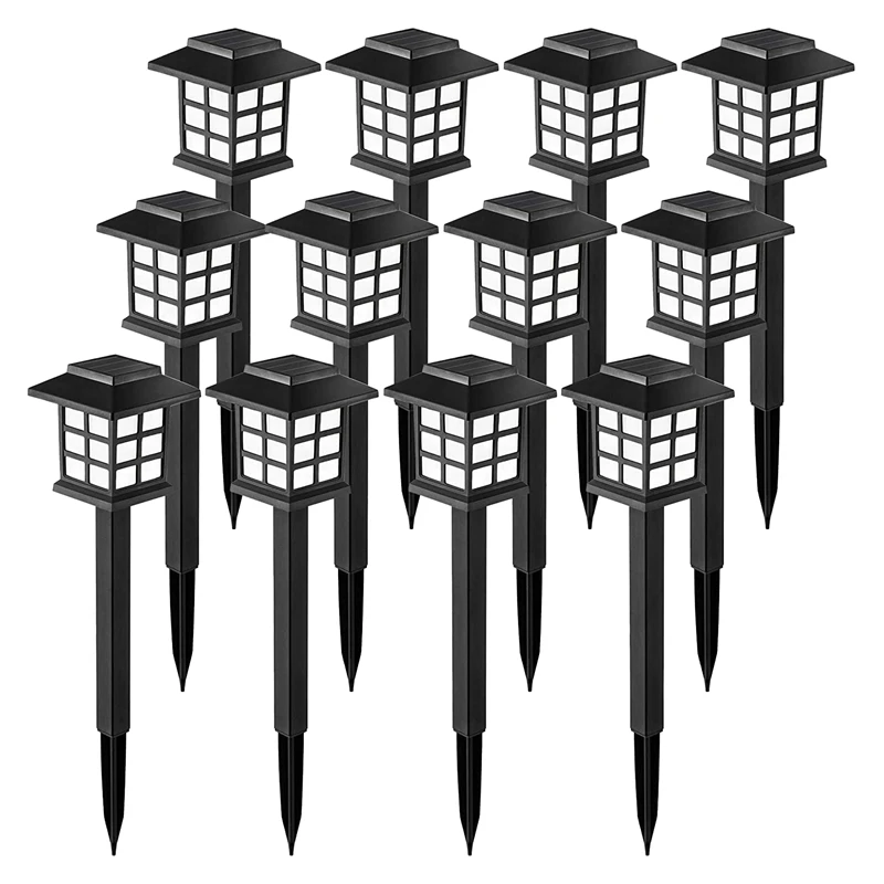 

12 PCS Solar Landscape Lights Outdoor Solar Lights Garden Pathway Light For Patio Yard Driveway Walkway