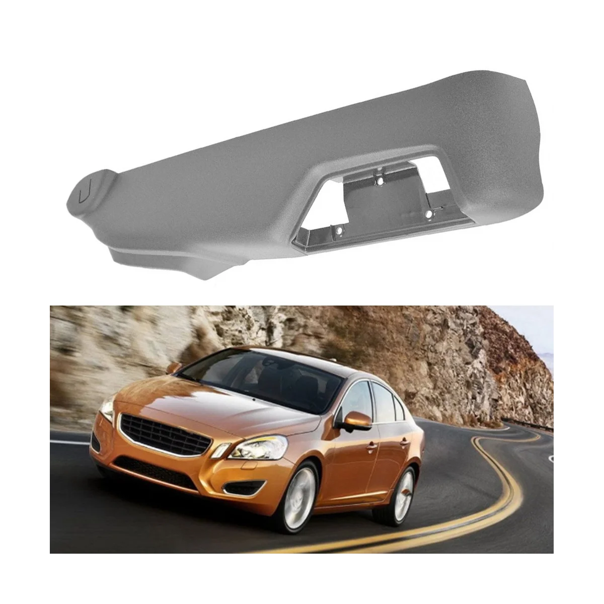 39802011 LH черная внешняя обшивка сиденья без массажного режима для VOLVO XC90 S60 S80 V70