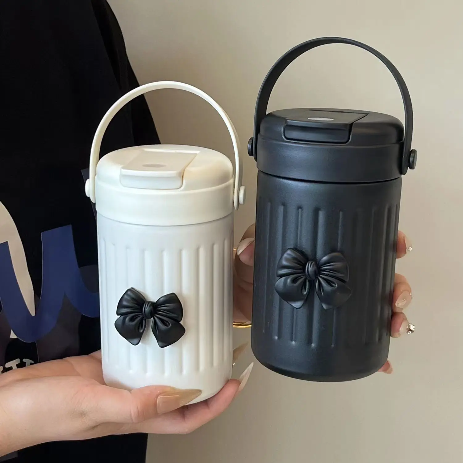 

Stainless Steel Vacuum Insulation Coffee Thermos Cup with Handle, Portable, Winter, New Arrival, 2023