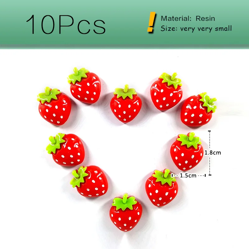 

Набор Из 10 Красных Магнитов На Холодильник В Форме Клубники, Ручной Работы, Магнитные Наклейки Для Холодильника