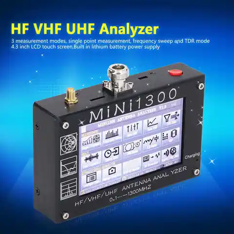 4.3in LCD антенна дисплея анализатор 0,1 ‑ 1300 МГц HF VHF UHF векторный сетевой анализатор