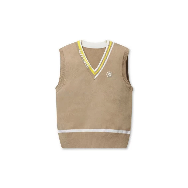 Korea's new golf clothing women's knitted shirt sleeveless undershirt V-neck fashion thin vest top