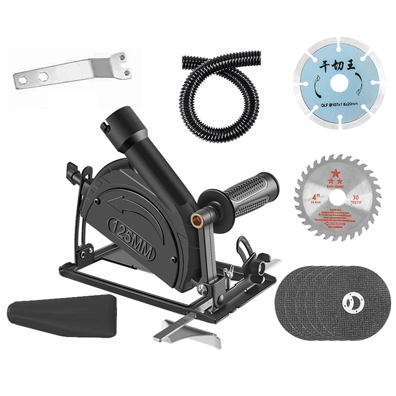 

Grinder Bracket To Cutting Hand Angle Grinder Converter To Cutter 40mm Depth Adjustable Woodworking Table Tool With Guide Ruler