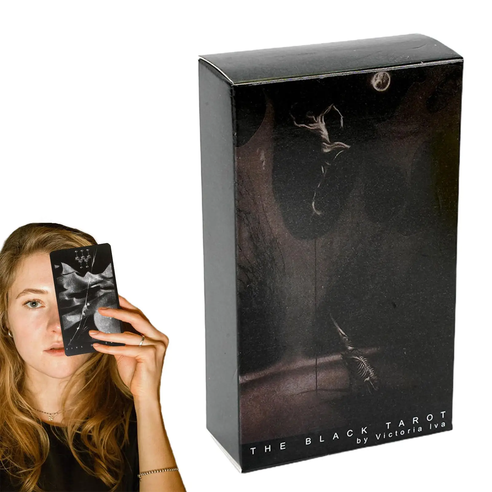 

Черная колода Таро ремесла гадания Fate Fortune Telling Card для подруги Повседневная вечевечерние развлечение настольная игра Tarot карта колода с орак...