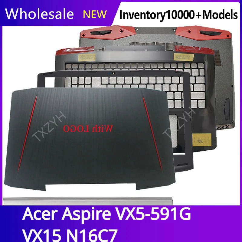 Новинка, Оригинальный чехол для ноутбука Acer Aspire VX5-591G VX15 N16C7, задняя крышка ЖК-дисплея, передние петли, Упор для рук, нижний корпус A B C D