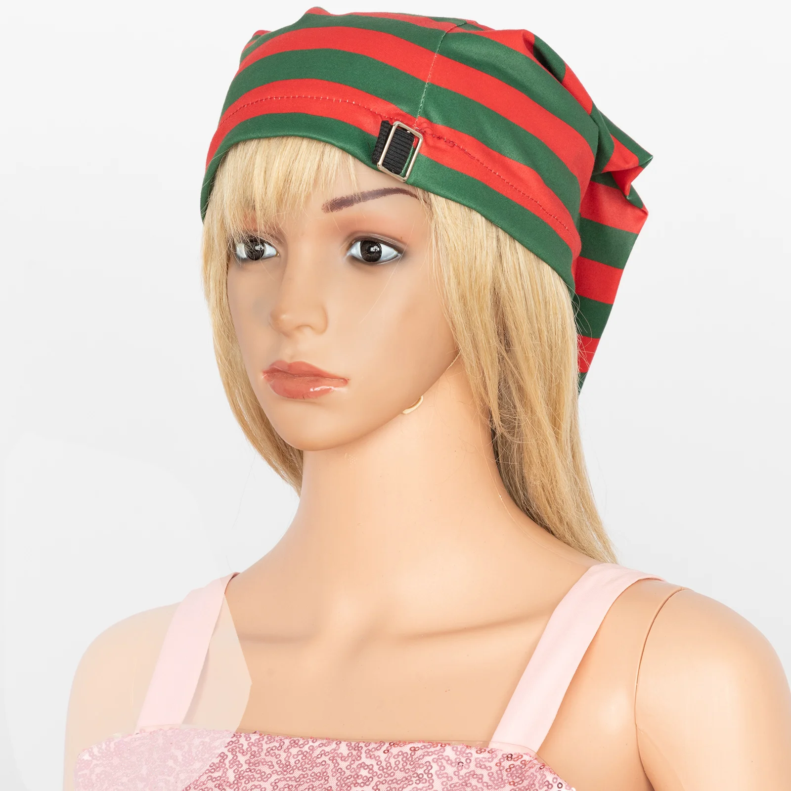 Шапка в полоску для рождественской ночной носки