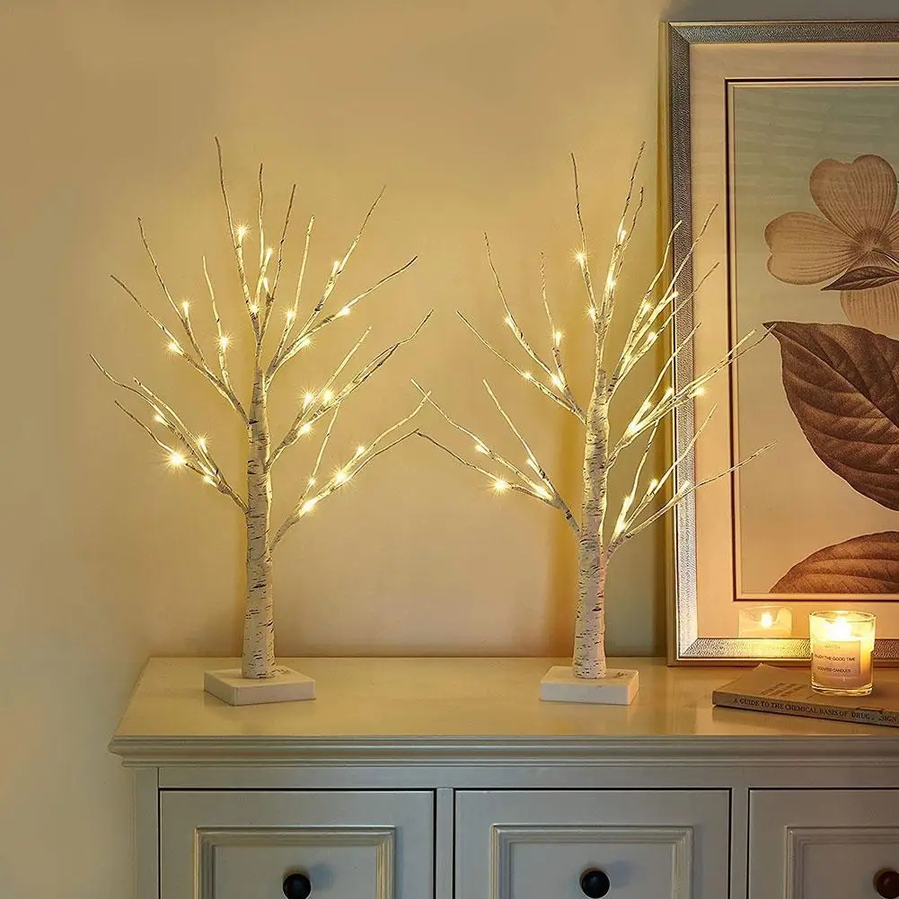 

Подсветка для елки, светодиодная Рождественская имитация ветвей дерева, имитация формы, лампа, украшение для дома, праздник, L V3m9