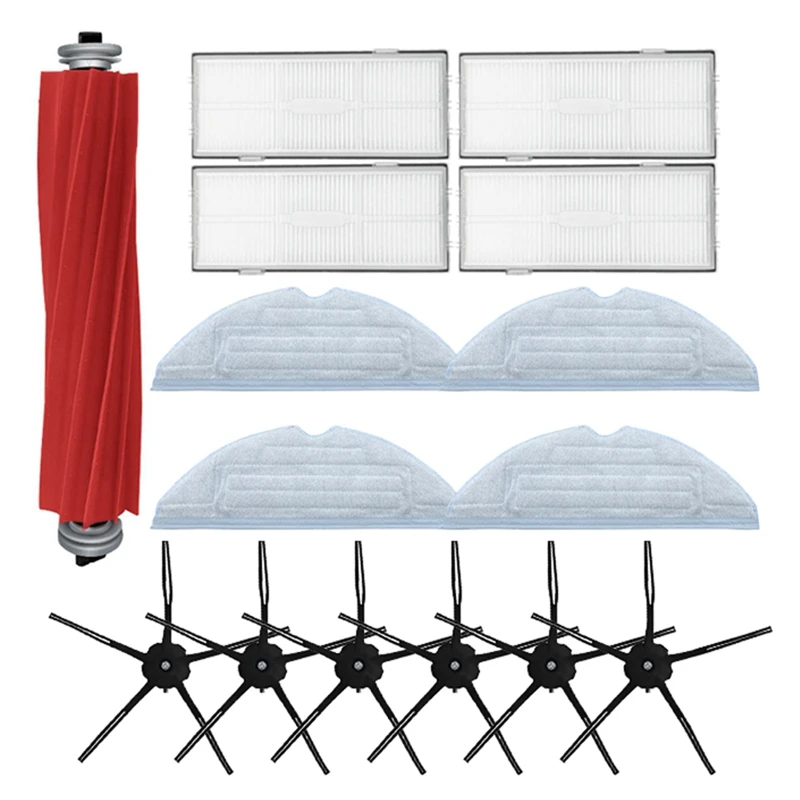 

15Pcs Roll Side Brush Mop Cloth Filter For Xiaomi Roborock S7 T7S T7PLUS Accessory Replacement Vacuum Cleaner Parts