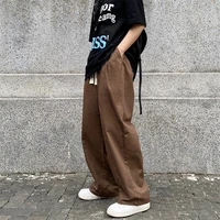 spring 5 color casual pants men fashion oversized wide leg pants men streetwear korean loose straight pants mens trousers m xl