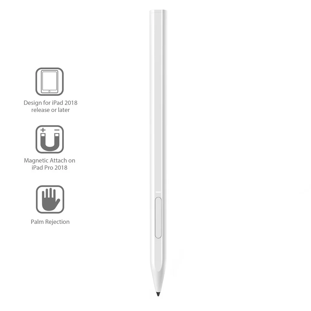 

For iPad Pencil with Palm Rejection,Active Stylus Pen for Apple Pencil 2 1 iPad Pro 11 12.9 2020 2018 2019 6th 7th Gen touch pen