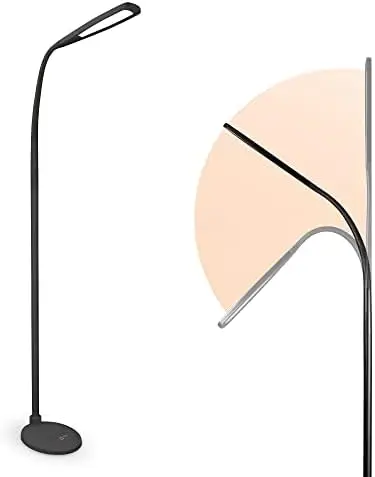 

Flex LED Floor Lamp with LED Technology - Touch Activated Controls, Adjustable Neck, Smart Memory Feature - Great for Office, Ho