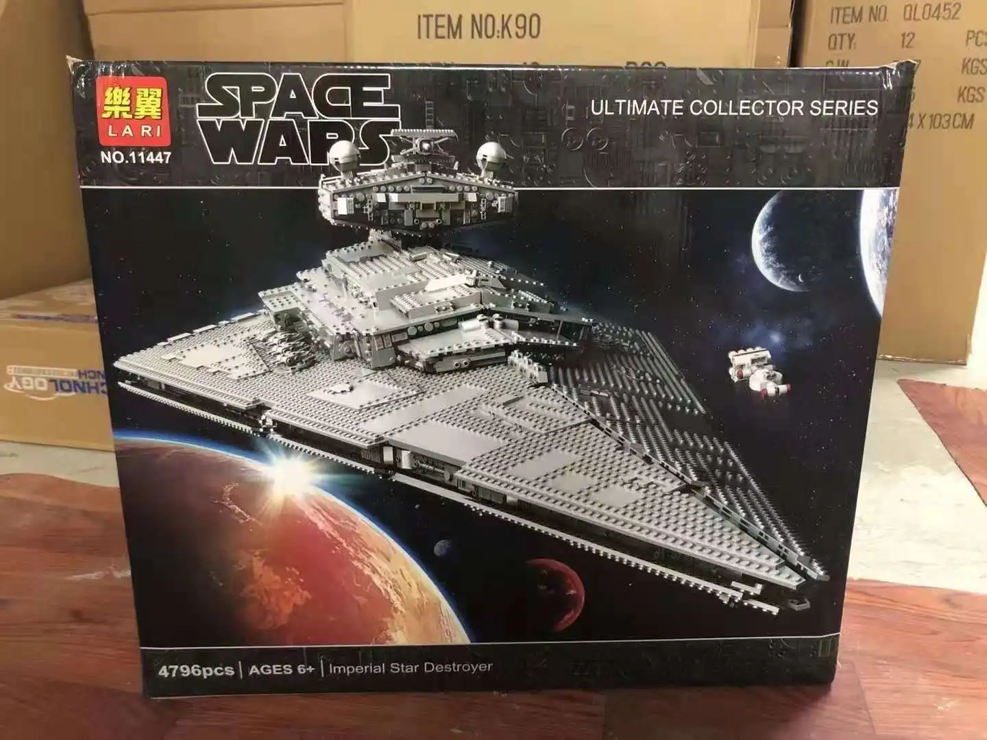 

In Stock 11447 Star Compatible 75252 Imperial Star Destroyer UCS Fighters Buidling Blocks Bricks Educational Toys Birthday Gifts